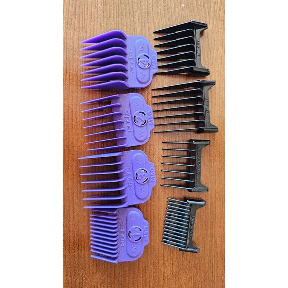 Wahl Taper 2000 Black , Andis Magnetic 4 Pc Comb Set & 4 Pc Clipper Guide Black - Picture 2 of 5